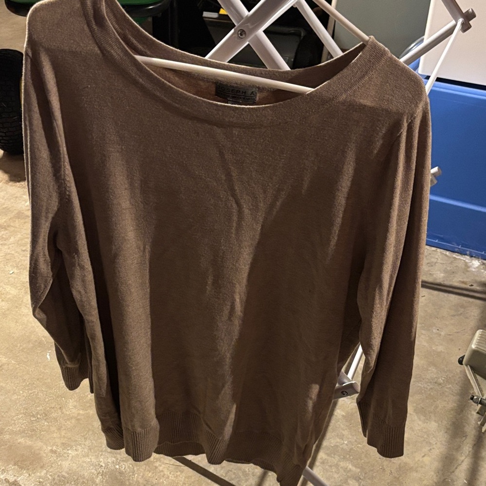 Joseph A. Taupe Long Sleeve Top